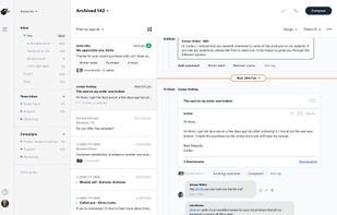 Unified inbox designed for sales, support, and retention teams.
Efficiently handle multiple group inboxes such as sales@, support@, or accounts@ all in a single location.