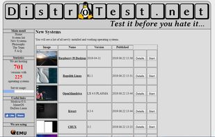 DistroTest screenshot 1
