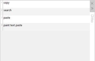 Ditto allows you to easily view and search past entries