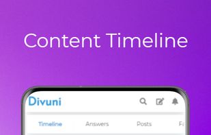 A timeline of your content and journay