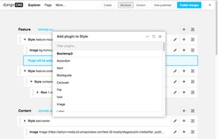 django CMS screenshot 2