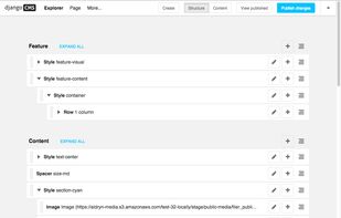 django CMS screenshot 1