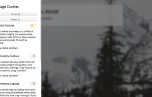 Cookie consent configuration.