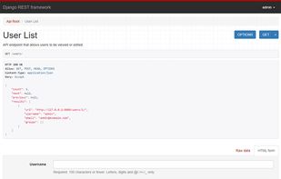 Django REST Framework screenshot 1