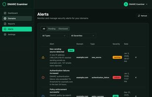DMARC Examiner screenshot 1