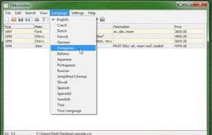 dmcsveditor screenshot 1