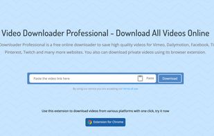 Video Downloader Professional - DMsave website