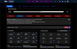 Quick Controls for fast lighting on the fly