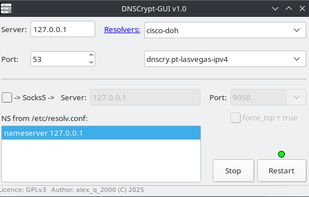 DNSCrypt-GUI screenshot 1