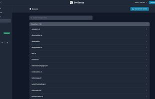 DNSense - Zones overview