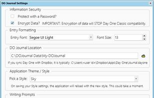 Configure DO Journal the way you like it.