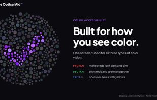Color blindness types supported by DOA