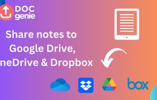 Share notebooks to Google Drive, One Drive & Dropbox