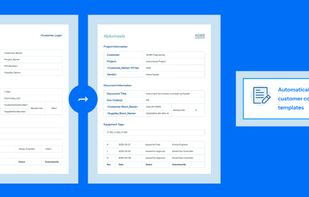 Auto-fill customer cover pages in seconds.

Not just cover pages… all templates! Auto-fill supplier document indexes (SDIs), transmittal sheets, stamps—even the content of submittal emails.