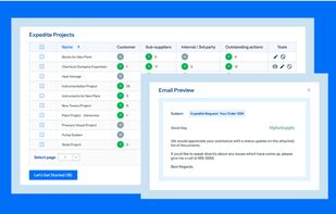 Stay on top of deadlines with real-time reporting.

Track document status, get automated reminders, and send expedite requests with ease.