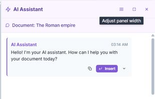 An AI powered by Chatgpt, 
AI already has your documents context!