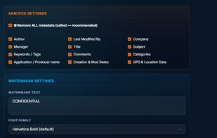 configuration options