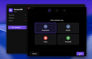 Docker DB Manager screenshot 1