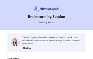 Document decisions and send recaps to participants and stakeholders to maximize the time spend during the meeting.