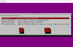 DockSTARTer screenshot 1