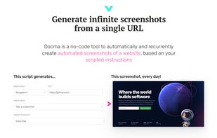With Docma you can generate infinite screenshots from a single url.
