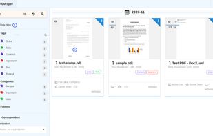 Docspell screenshot 1