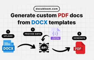 Generate PDFs from DOCX templates