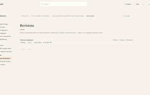 Git-native revision history for a page