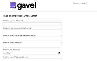 Then, connect the documents you want to generate to the questions.
