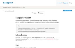 Documatt Snippets screenshot 1