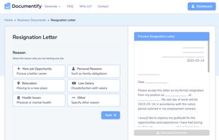 Our Resignation Letter Generator!