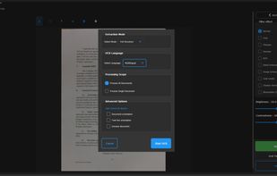 ocr dialog
