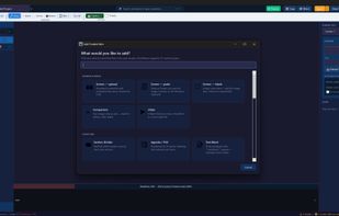 The 27-content-block view / block picker