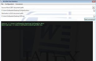 docx2tex screenshot 2