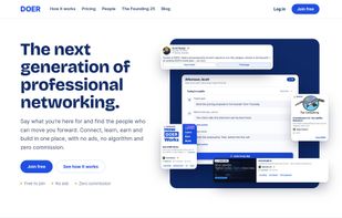Home page: the next generation of professional networking. No ads, no algorithm, zero commission.