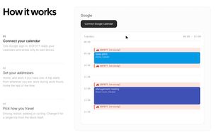 How the DOFOTT travel time blocks are placed on your calendar