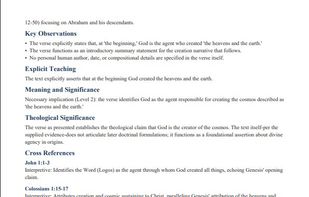 Page two of an example output of Genesis 1:1 in Scholar mode. PDF export.
