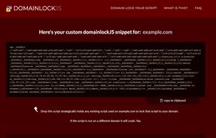DomainLockJS screenshot 3