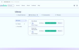 You can organize blocks in your library.