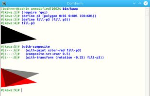 DomTerm screenshot 2