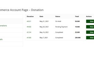 Donors can manage their donations themselves in a relaxed manner.