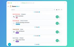Donetick screenshot 1
