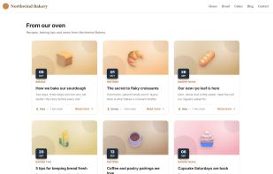 The blog inside your own website, using your existing header, footer and design