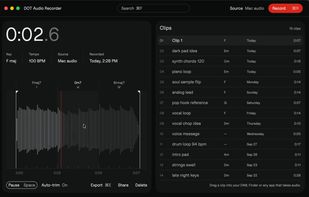 Key, tempo and chords for a musical clip
