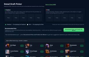 DOTA hero picker