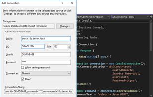 dotConnect for Oracle by Devart screenshot 1