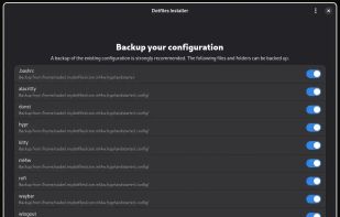 Dotfiles Installer screenshot 1