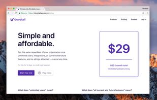 Dovetail screenshot 2