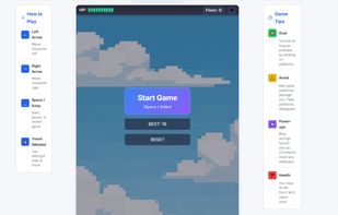 main page of game