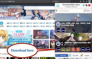 Download videos from Bilibili at the best quality